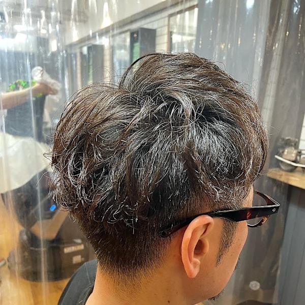 ショートパーマスタイル×アースカラー×30代/40代