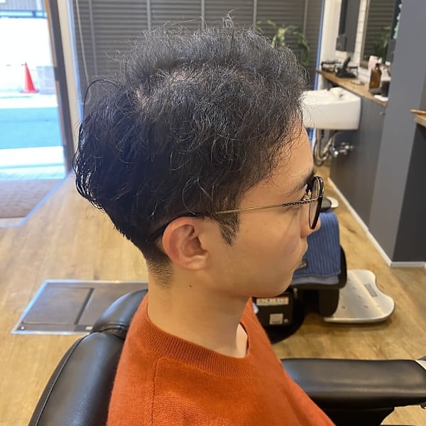 ニュアンスパーマ×アースカラー×30代/40代