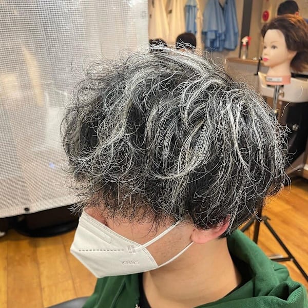 マッシュ×メッシュ×ホワイトブロンド