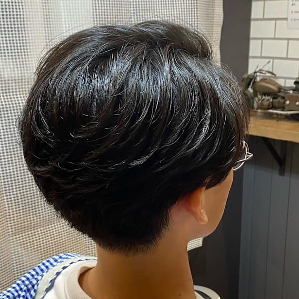 ナチュラルカールなニュアンスパーマ フェザーパーマ