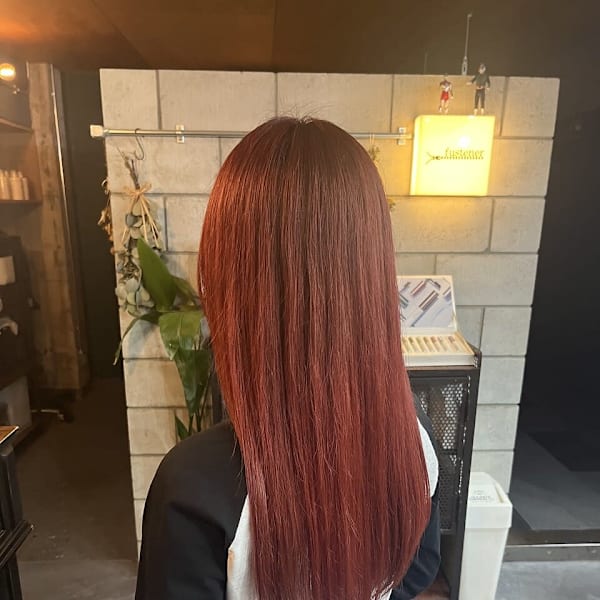 ロング×レッド