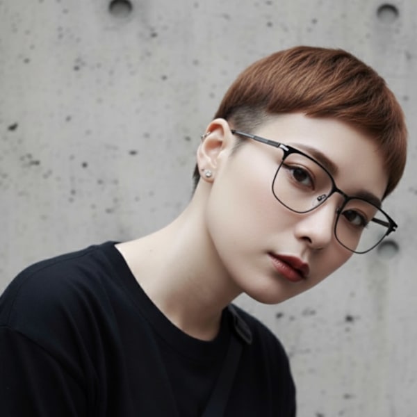 大人ショート　マッシュ　ツーブロック