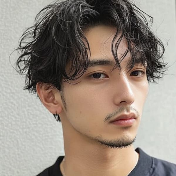 大人色気ニュアンスパーマショート