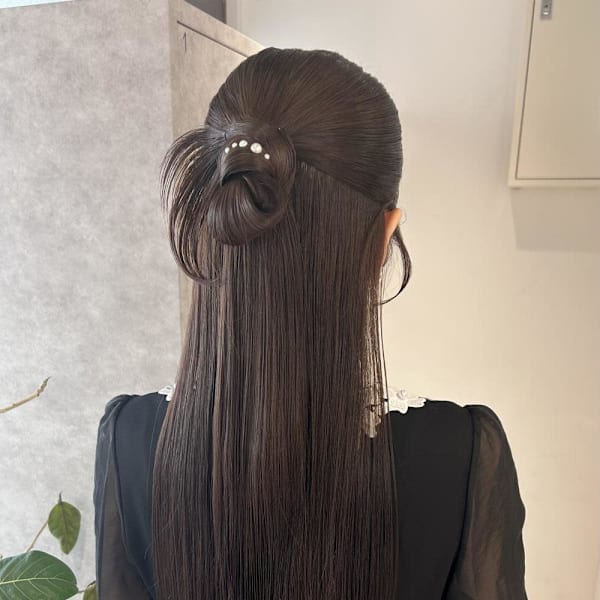 Nanaka/大人ハーフアップカチモリヘアセット