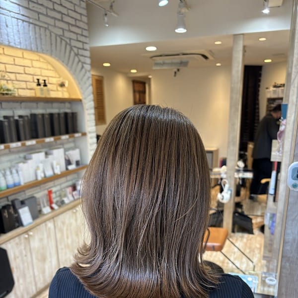 ハイライト/ベージュ/外ハネ/下赤塚/東武練馬|Sepiage sept