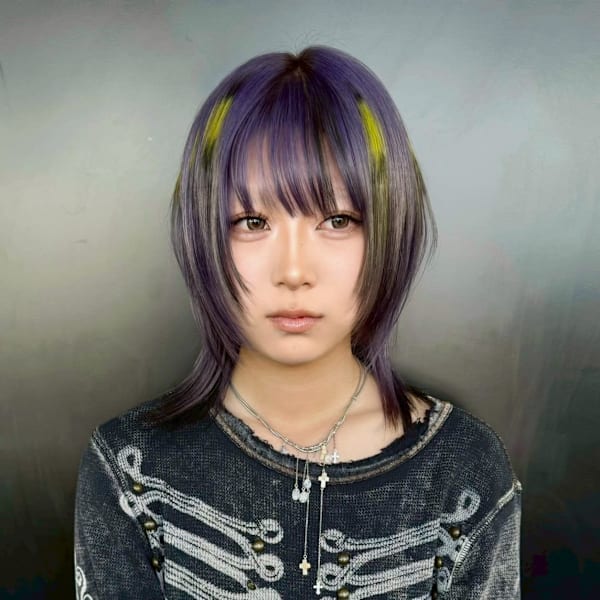 ブロンド　デザインカラー　ケアブリーチカラー　レイヤーカット