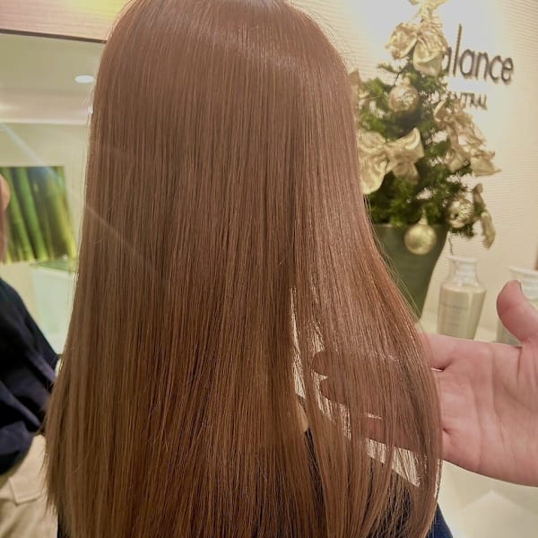 オレンジベージュ/ハイライト