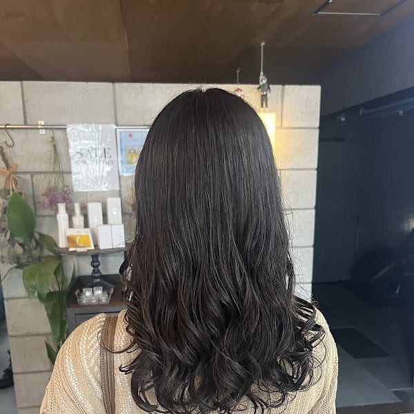 コテ巻風パーマ