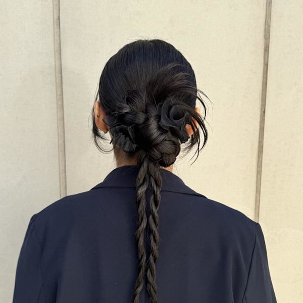 タイトカチモリ×編みおろしヘア