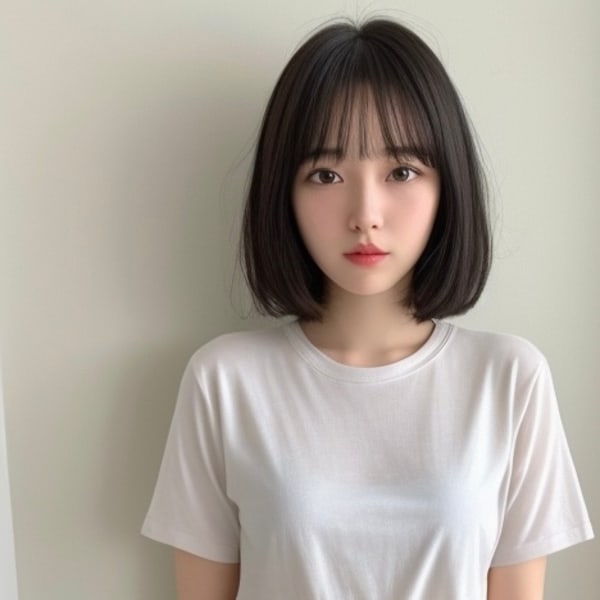 切りっぱなしボブ