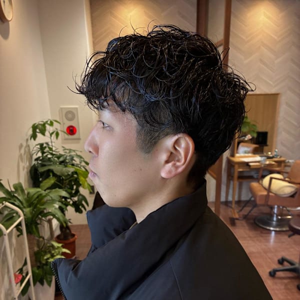 メンズ ニュアンスパーマ|半個室 rire hair 香椎店