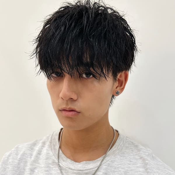 マッシュ×ツイストスパイラルパーマ