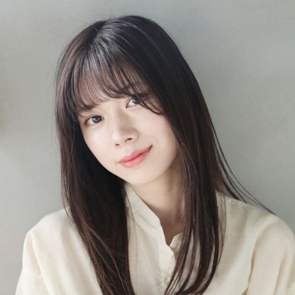 ロングストレートスタイル/髪質改善