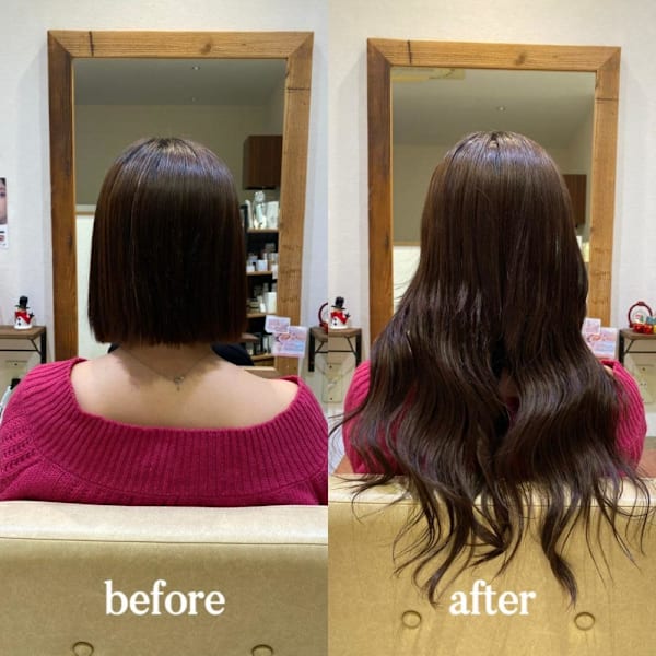 質感なじませリアル見えエクステ