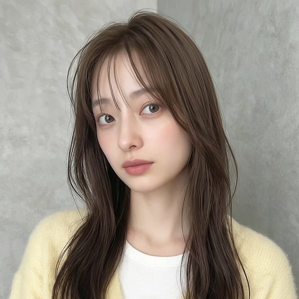 韓国　髪質改善　ベージュ　レイヤーカット