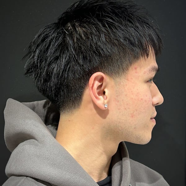 ザクザクショート×テーパーフェード