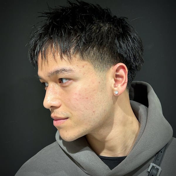 ザクザクショート×テーパーフェード