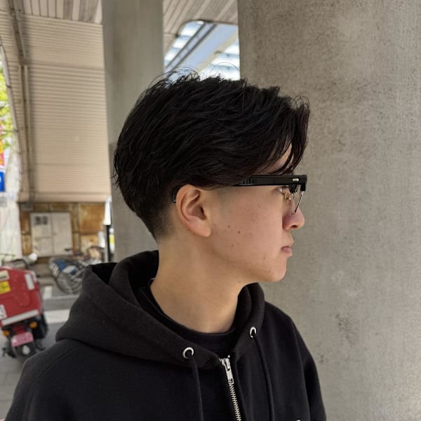 毛流れフェザーパーマ|半個室型美容室 Sourire 小倉店