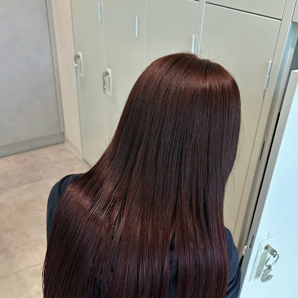 レッドブラウン / 髪質改善 / トリートメント