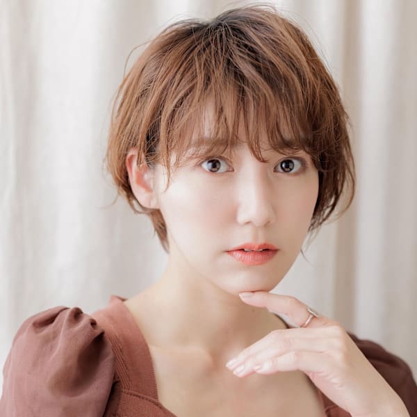大人美人抜け感フェザーショート小顔プードルパーマ30代40代