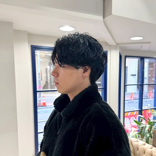 メンズニュアンスパーマ|uchla 池袋 by rcid