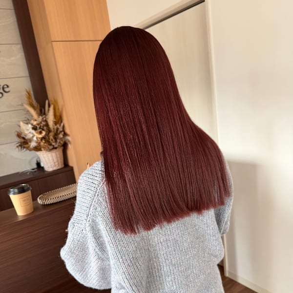 カシスカラー×艶髪ロング