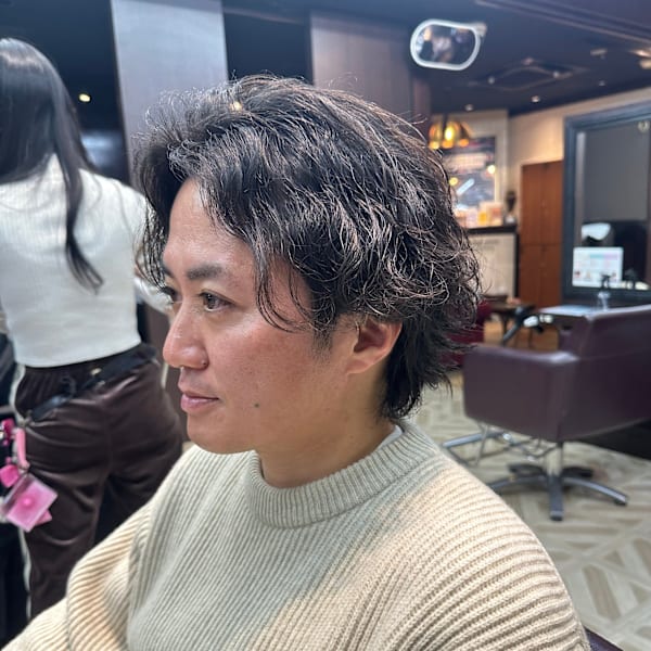 【40代・50代メンズ】清潔感のある大人パーマスタイル