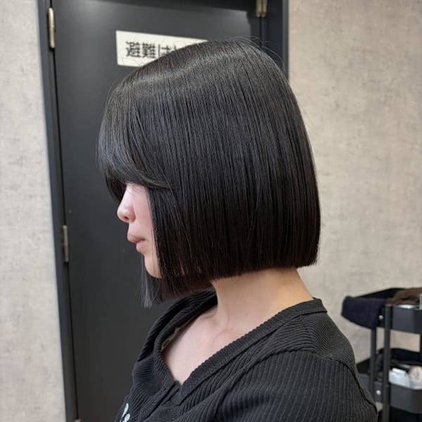 切りっぱなし ボブ