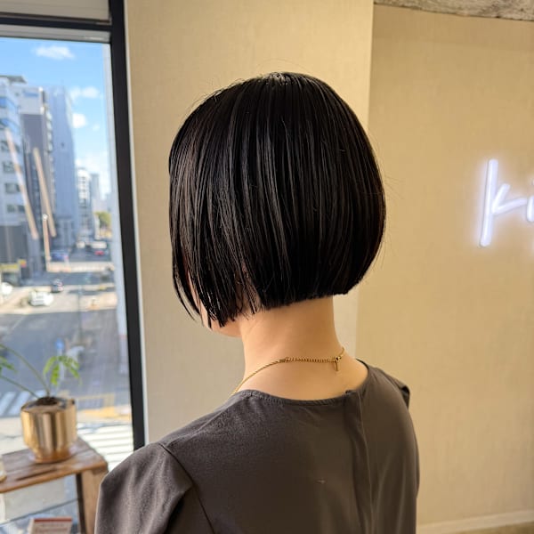 【kiji】切りっぱなし大人ミニボブ＃久屋#丸の内＃伏見#栄