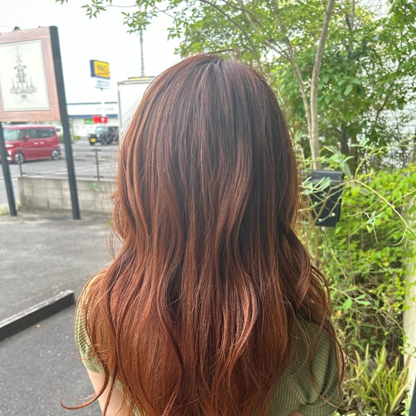 ブリーチ無しパキっとオレンジ