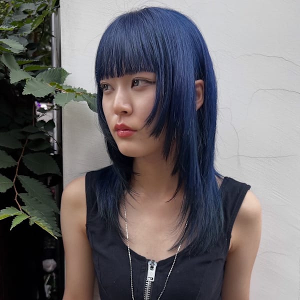 レイヤー、ブルー、ブラック