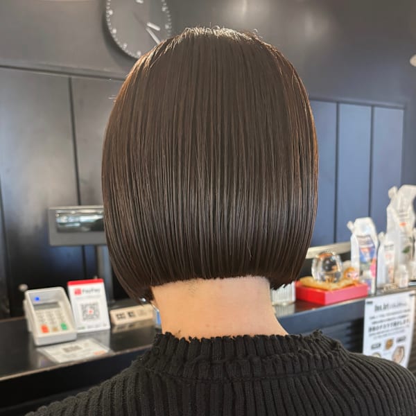 【福岡天神赤坂】20代30代40代/大人女子暗髪ミニボブ|Des.Art