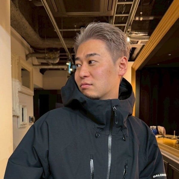 メンズ　ハイトーン　ダブルカラー　ブリーチ