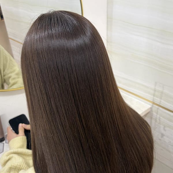 《鈴木茉奈》アッシュブラウン/透明感/透け感/大宮