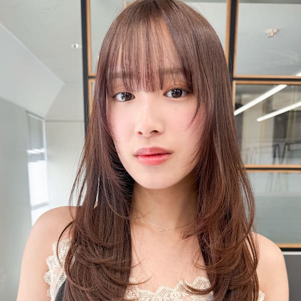 韓国風大人レイヤー ワンカール 艶髪 シースルーバング 20