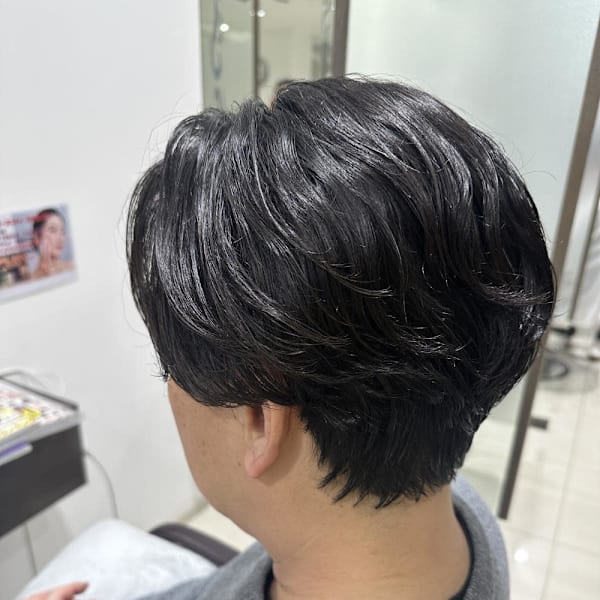 毛流れパーマ
