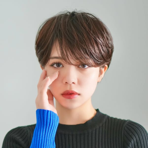 前下がりショート・ボブ/絶壁解消/前髪あり/40代/30代