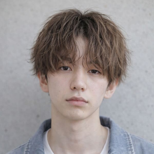 束感黒髪ナチュラル人気流行フェザーパーマ韓国風