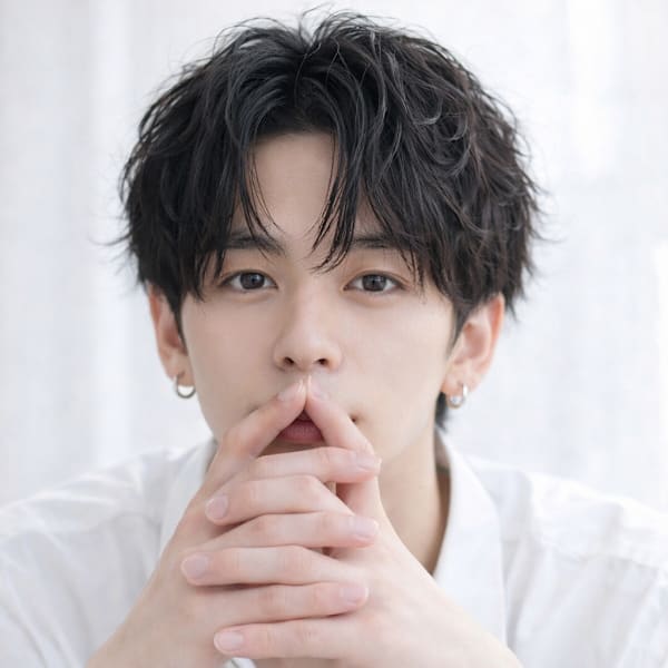 束感黒髪ナチュラル人気流行フェザーパーマ韓国風