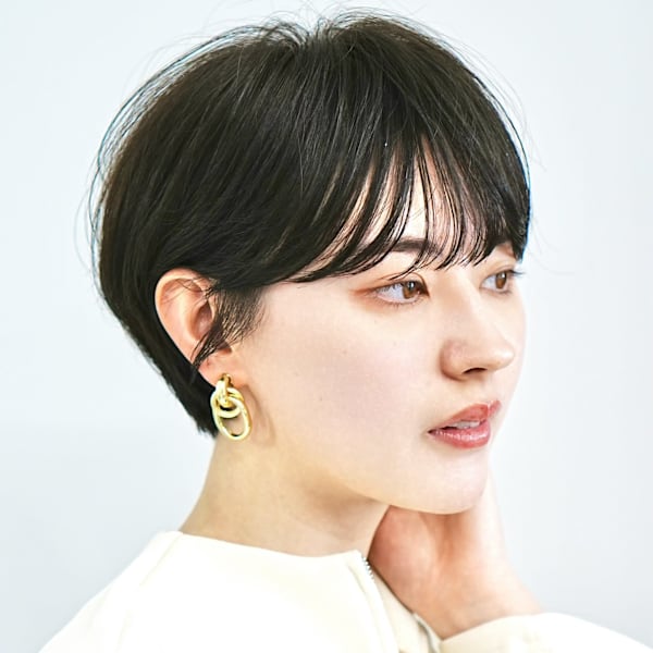 前下がりショート・ボブ/絶壁解消/前髪あり/40代/30代
