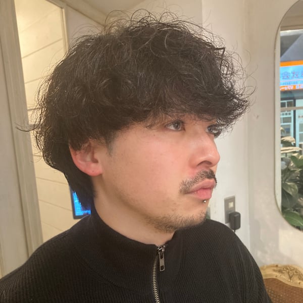 メンズ、メンズカット、パーマ