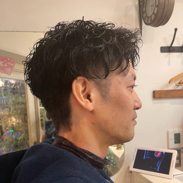 メンズ、メンズカット、パーマ
