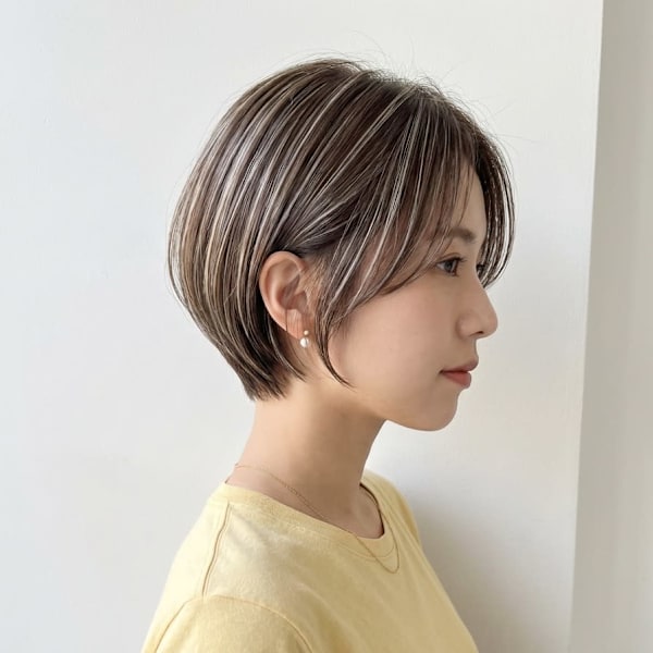 ［大人ハイライト／ハイライト/ショートカット/千葉/］|duFaBle