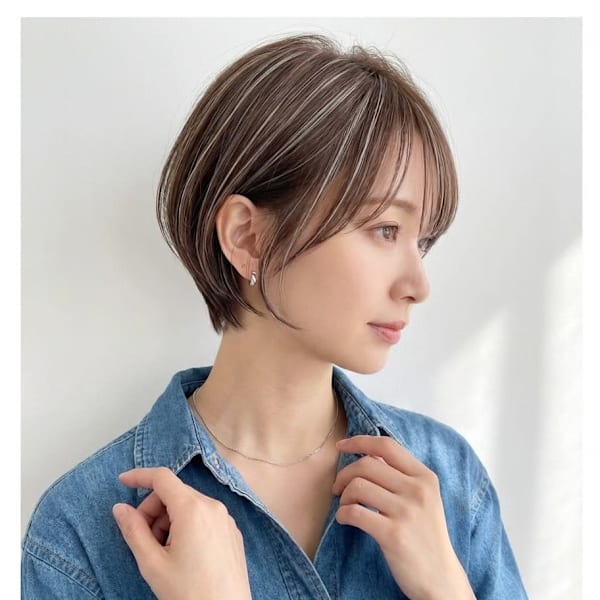 ［大人ハイライト／ハイライト/ショートカット/千葉/］|duFaBle