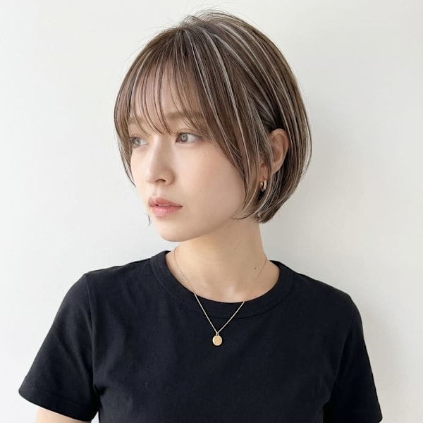 ［大人ハイライト／ハイライト/ショートカット/千葉/］|duFaBle