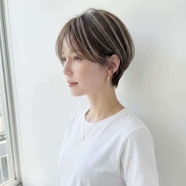 ［大人ハイライト／ハイライト/ショートカット/千葉/］|duFaBle