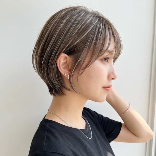 ［大人ハイライト／ハイライト/ショートカット/千葉/］|duFaBle