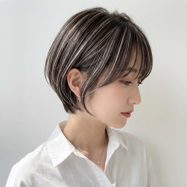 ［大人ハイライト／ハイライト/ショートカット/千葉/］|duFaBle