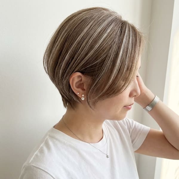 ［大人ハイライト／ハイライト/ショートカット/千葉/］|duFaBle