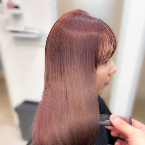 ULTOWA/ピンクブラウン/ワンカールレイヤー